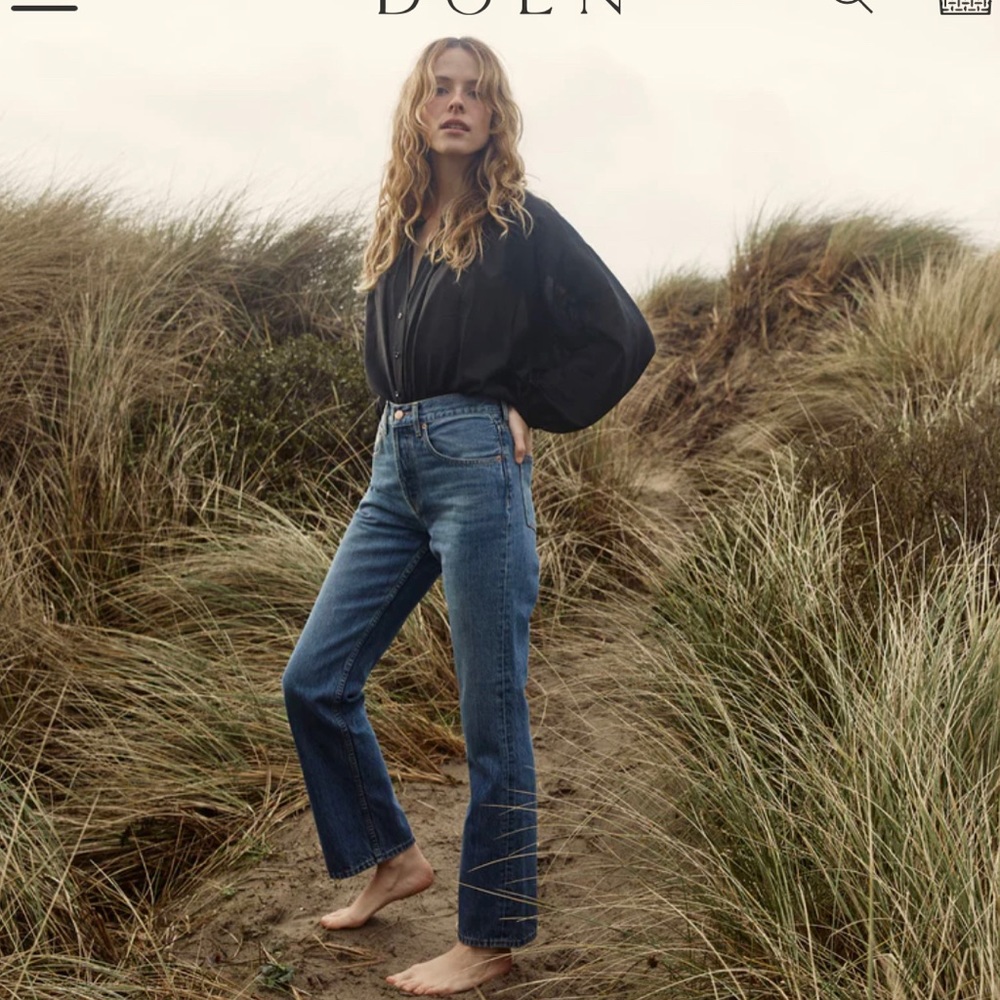 DOEN ~ WILLOW JEAN
IN ANDALUCIA WASH size 25 - new with tags